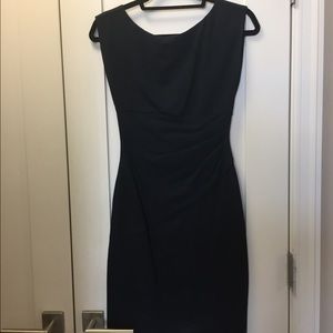 Navy DVF Sheath Dress