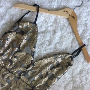 Sequin fish tail maxi dress