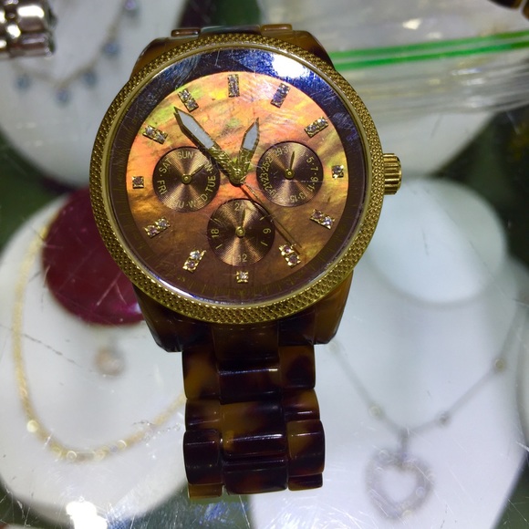 Michael Kors Tortoise Watch main image 4