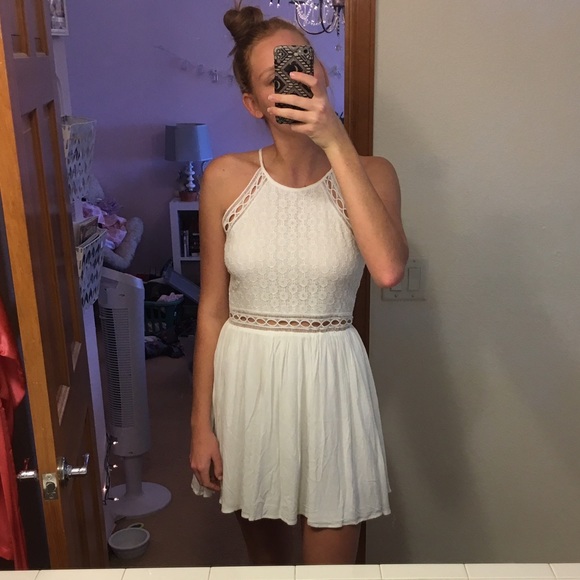 White lace dress