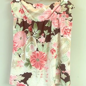 Flowered tube top
