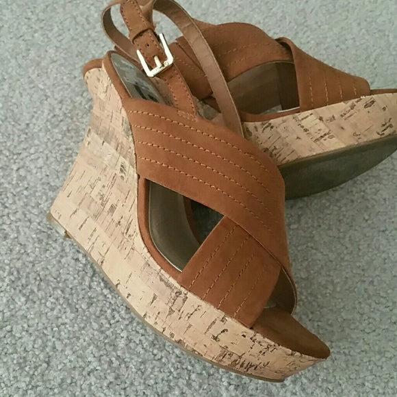 GUESS Cork heel wedges