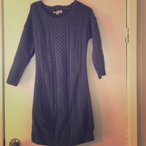 Pink Rose Sweater Dress