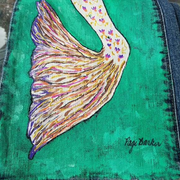 Custom Painted Mermaid Jeans - Picture 4 of 6