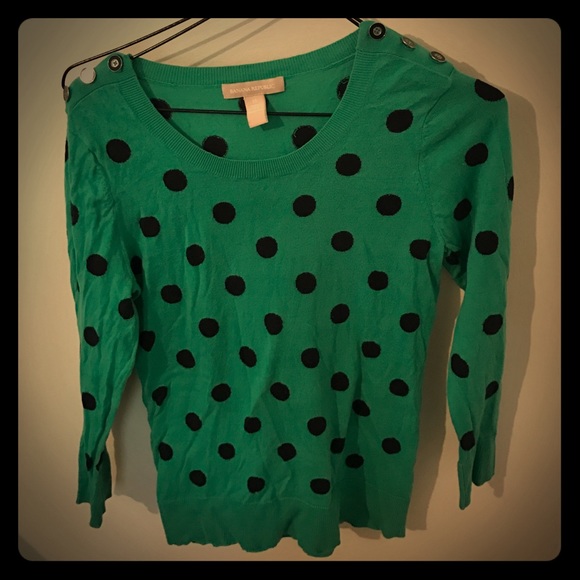 Polka dot Green Banana Republic Sweater