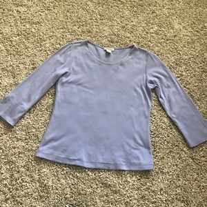 💥SALE💥 Pale Purple Harold's 3/4 sleeve Top