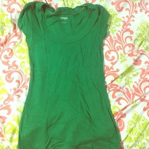 Green short sleeved top/dress shirt