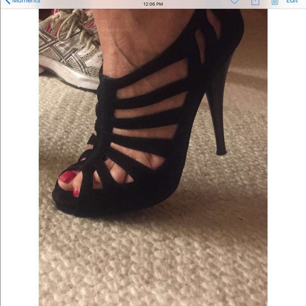 Fendi black suede sandals. New lower price!