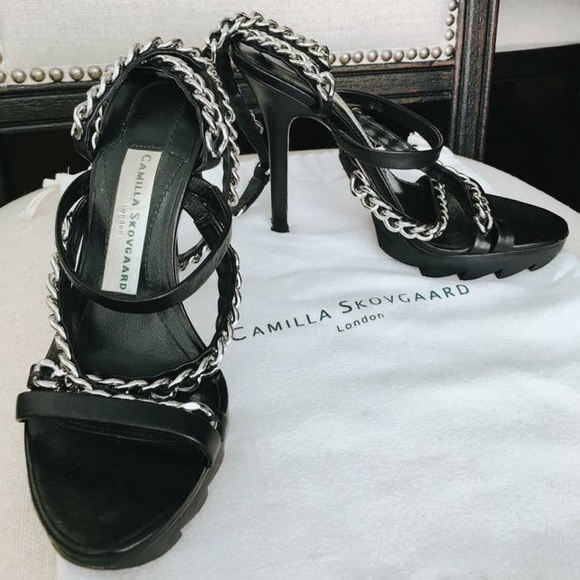 ‼️SOLD ON T‼️Camilla Skovgaard-Blk leather - Picture 2 of 4