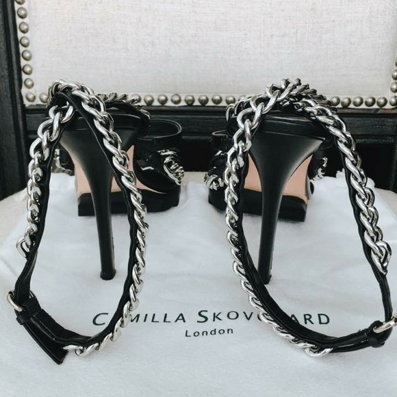 ‼️SOLD ON T‼️Camilla Skovgaard-Blk leather - Picture 3 of 4