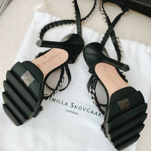 ‼️SOLD ON T‼️Camilla Skovgaard-Blk leather - Picture 4 of 4