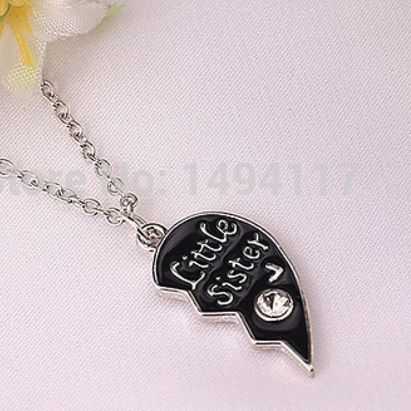 New silver plated big and little sister NECKLESS - Picture 3 of 4