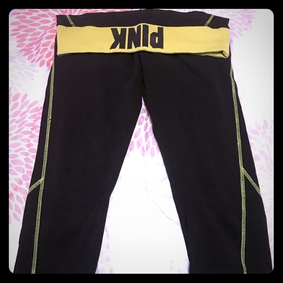 Vs pink yoga capris