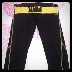 Vs pink yoga capris