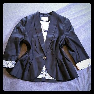 H&M new chic peplum blazer