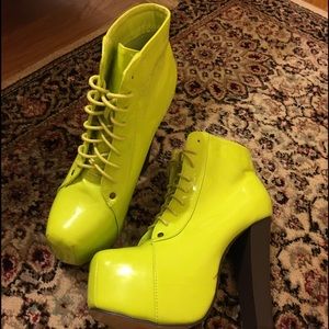 Lime green pumps never worn