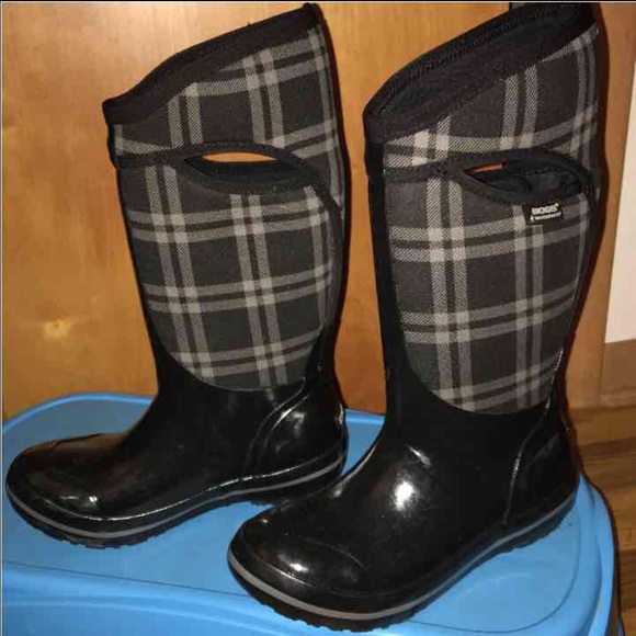 Bogs Plaid rain boots