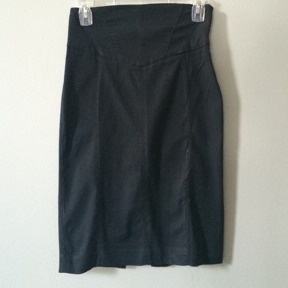 Black high waisted Express pencil skirt