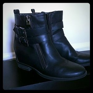 Diba Hidden Wedge Moto Booties