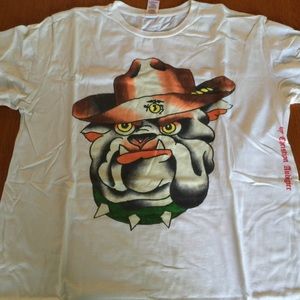 Mens classic white Ed hardy T shirt