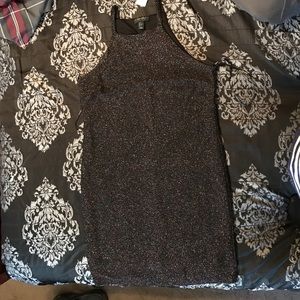 Plus Size Metallic Knit Dress