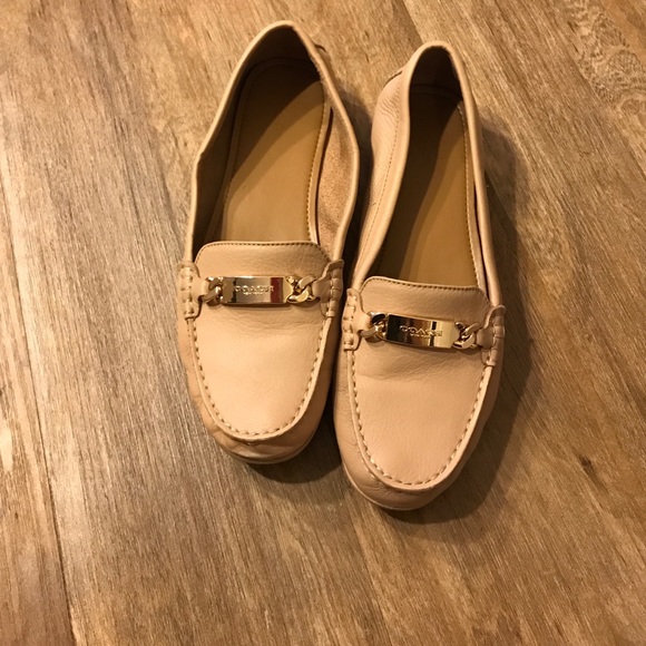 Coach Nude leather loafers