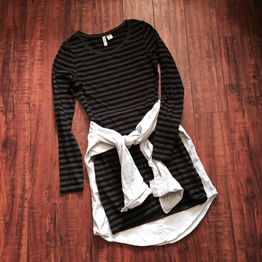 Striped Body Con Dress