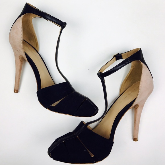 zara t strap heels