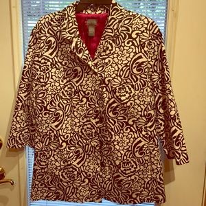 Chico's dress jacket. 3/4 sleeves. Lightweight.
