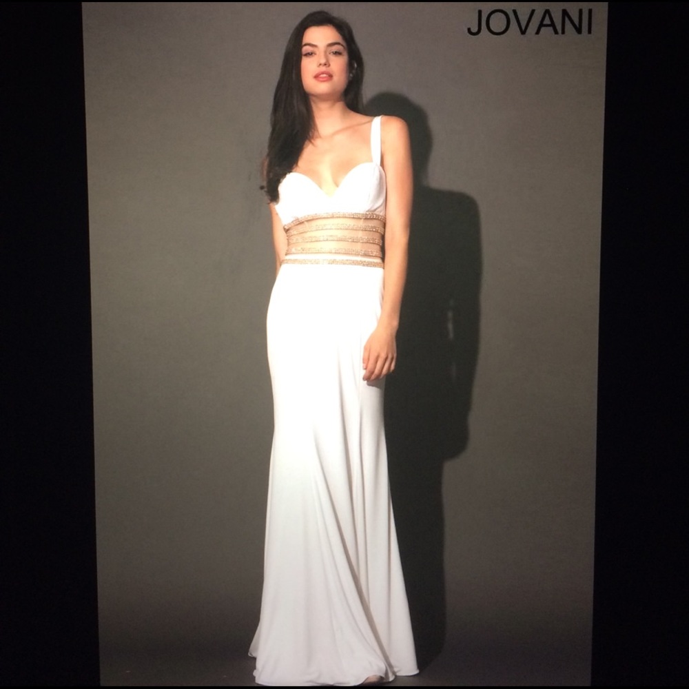 Jovani Long White Dress