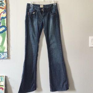 Arden B flare blue jeans
