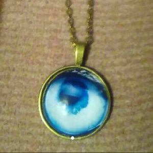 New Blue Eyeball Necklace