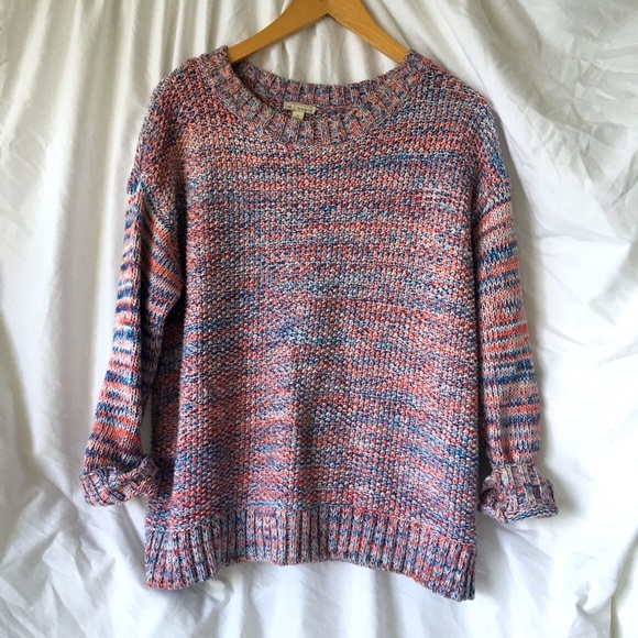 Pure Cotton Knitted Relaxed Gap Sweater