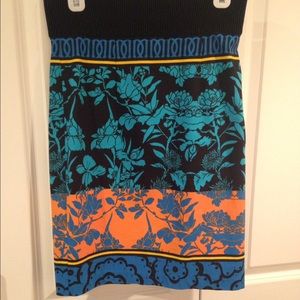 Anthropologie floral pencil skirt