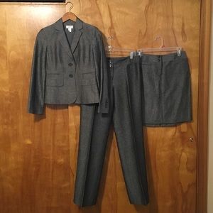 Ann Taylor LOFT 3 piece linen suit