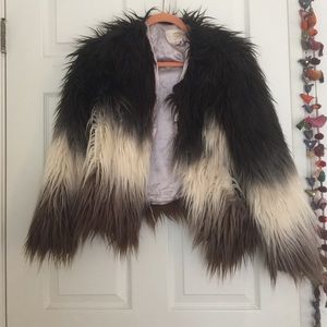 LF Furry Coat brown and cream