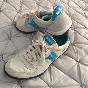 Saucony bullet Tan/Blue sneaker