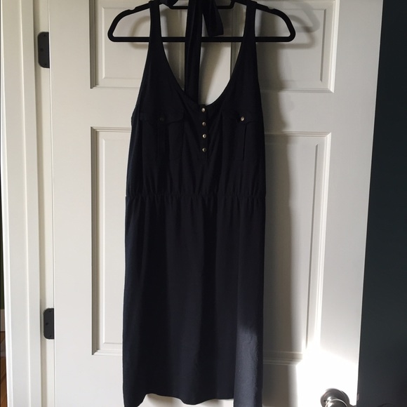 Old Navy black jersey tank dress XL