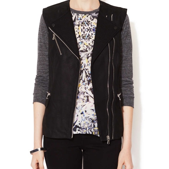 Sleeveless Leather Motorcycle Vest