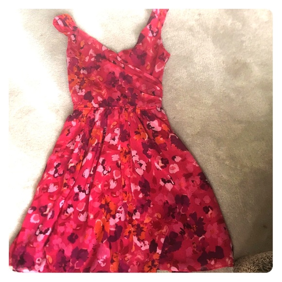 Express Size 0 colorful flowery dress