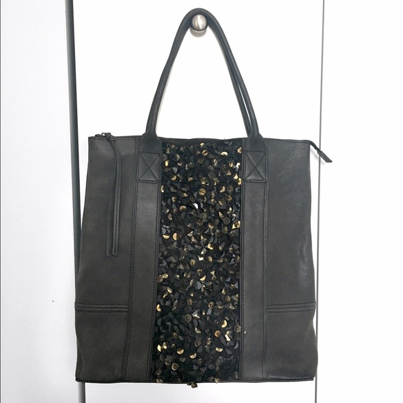 AllSaints leather tote bag