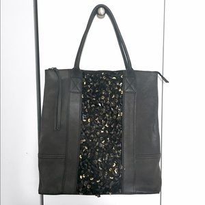AllSaints leather tote bag