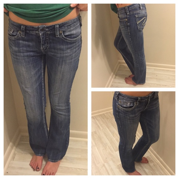 🔸1DAYSALE🔸Silver Aiko Jeans - Bootcut 32/35