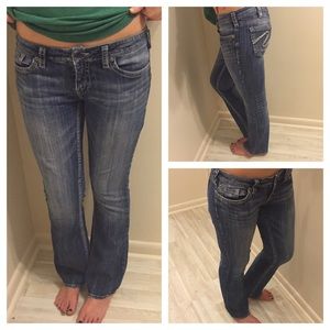 🔸1DAYSALE🔸Silver Aiko Jeans - Bootcut 32/35