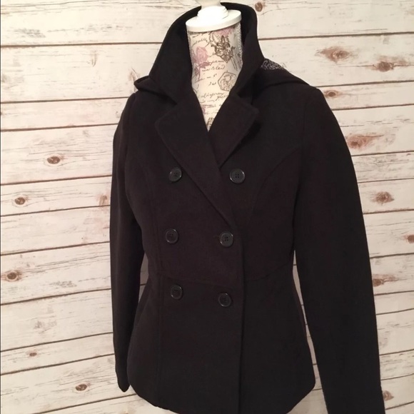 Odyn Black Peacoat Jacket - Picture 1 of 4