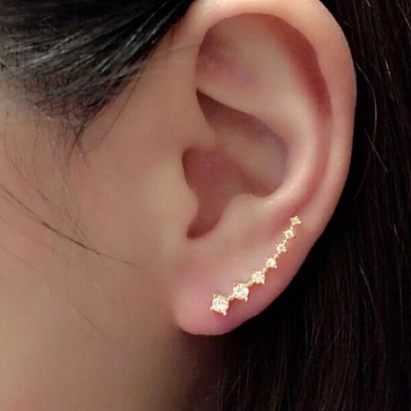 pearl street Jewelry - MORE COMING! Rhinestone earrings ear climbers