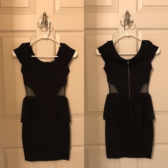 Plum black dress