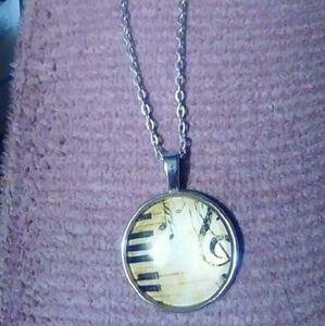 New Piano Music Alloy Necklace