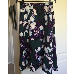 Banana Republic Floral Midi Sz0 =New with tags=