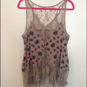 Free People lace tank